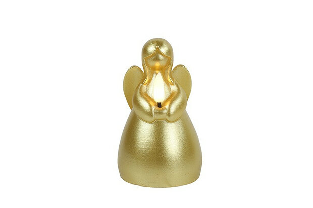 Engel kaars LED goud