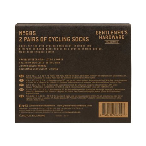 Gentlemen's Hardware - set van 2 paar fietssokken