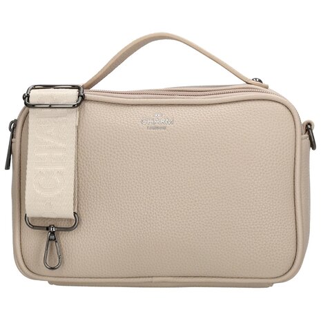 Charm London schoudertas Mulberry street - beige
