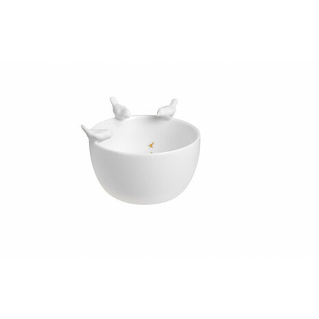 R&auml;der porseleinen kom vogels