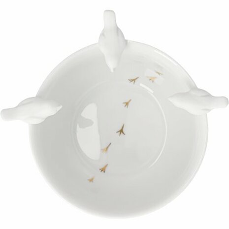 R&auml;der porseleinen kom vogels