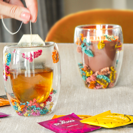 My Flame soja geurkaars in theeglas - friend & flowers