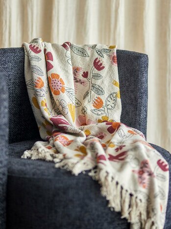 Bloomingville plaid vivielle multi *gerecycled katoen*