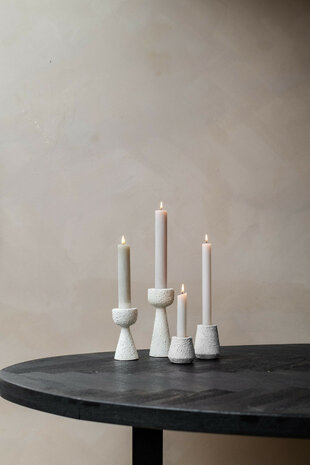 Kandelaar Sam S offwhite voor XL kaars