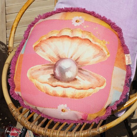 Kussen rond pearl &Oslash; 45 cm