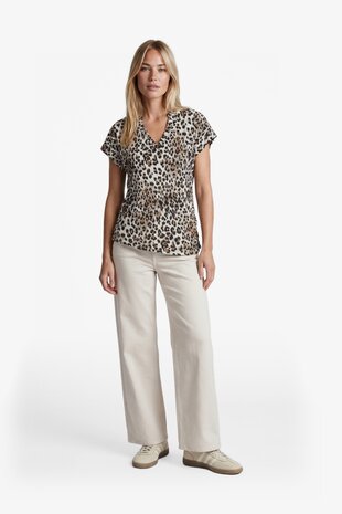 G-Maxx Neona wide leg jeans sand