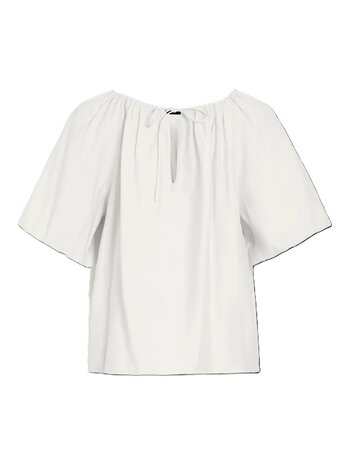 Vila boatneck top Vihelka snow white