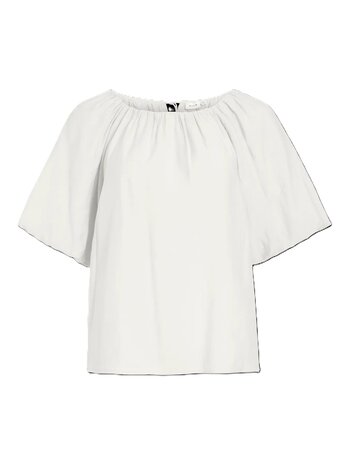 Vila boatneck top Vihelka snow white