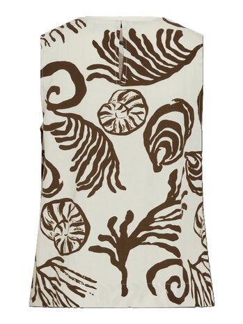 Vila top Vikam beige, slate black