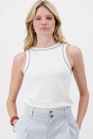 Zusss tanktop witmet piping blue