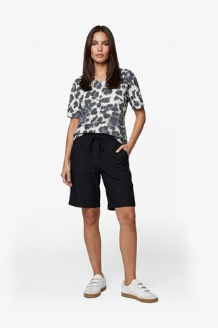 G-Maxx knitting top Elvi sand/black