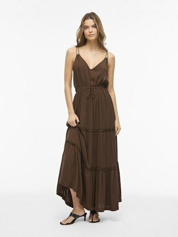 Vila jurk vilomanja bruin, slate black