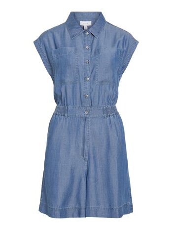 Vila jumpsuit kort vitevira medium blue denim