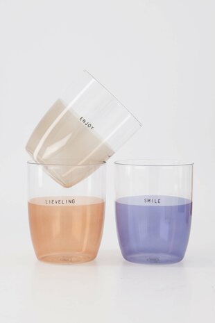 Zusss drinkglas enjoy sand