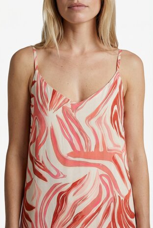 G-maxx jurk Thyra sand/cranberry