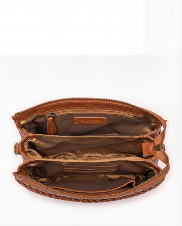 Bag2Bag leren cross body bag Yale cognac