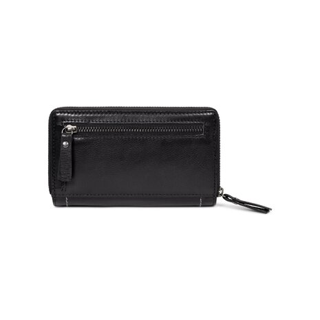 Bag2bag leren portemonnee Moss black
