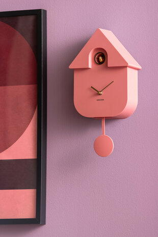 Wandklok Cuckoo rose tan