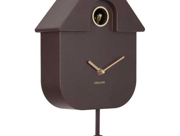 Wandklok Cuckoo earth brown