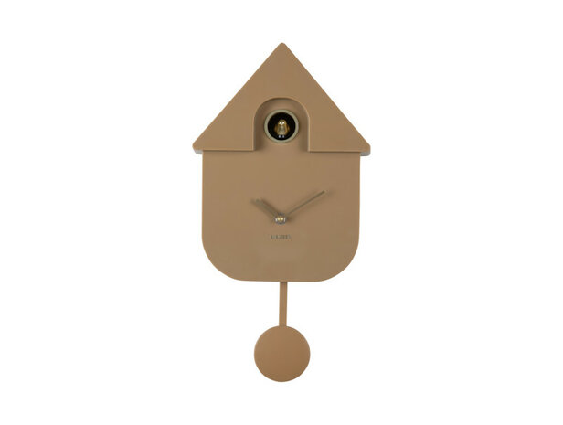 Wandklok Cuckoo mocha brown