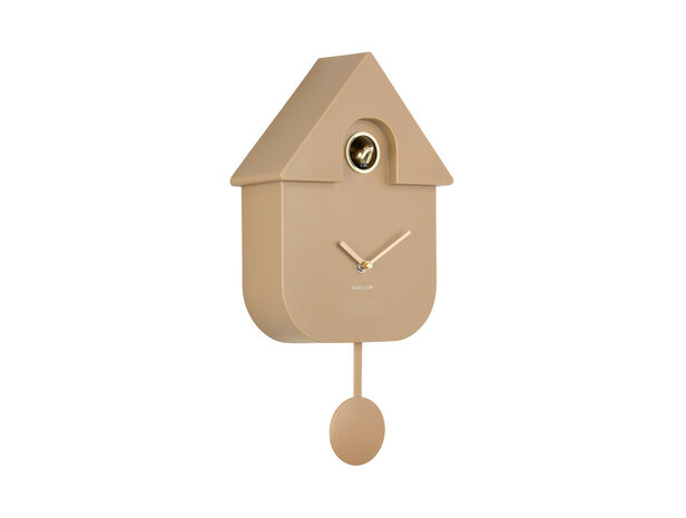 Wandklok Cuckoo mocha brown