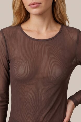 CS The Label Tanea top mocha brown