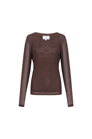 CS The Label Tanea top mocha brown