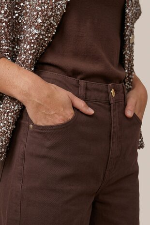 CS The Label pants Nico mocha brown