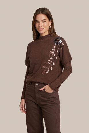 CS The Label trui Victoria mocha brown