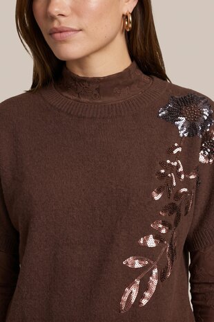 CS The Label trui Victoria mocha brown