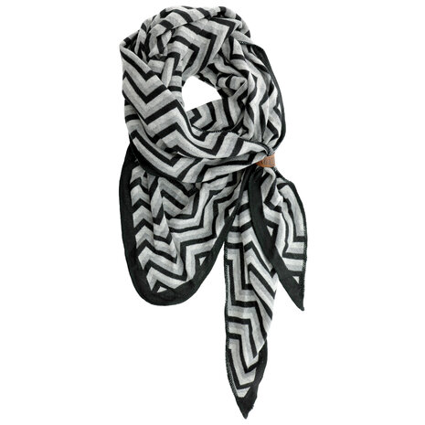 Lot83 sjaal Lizzy zwart
