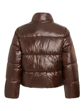 Vila Vilychee puffer jas coffee bean
