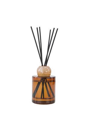 Zusss geurstokjes glas hart bruin 100 ml