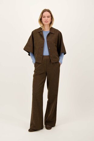 Zusss streep blouse met wijde mouwen