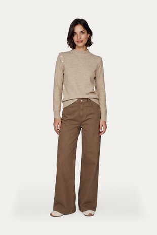 CS The Label trui Kalina khaki