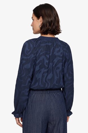 CS The Label Linora blouse midnight blue