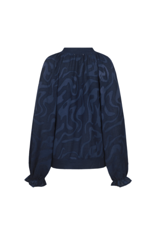CS The Label Linora blouse midnight blue