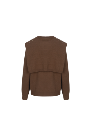 CS The Label trui Kimmie walnut