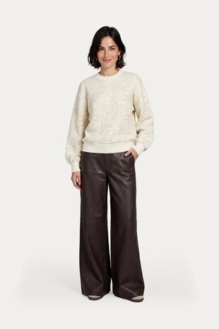 CS The Label trui Karmen woolwhite/sand