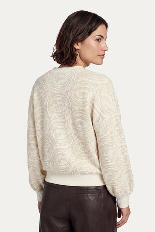 CS The Label trui Karmen woolwhite/sand