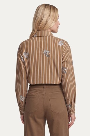 CS The Label Lot blouse camel/offwhite
