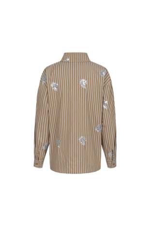CS The Label Lot blouse camel/offwhite