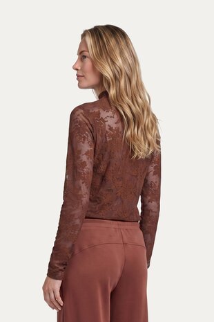 G-Maxx kanten top Gwyneth cappucchino