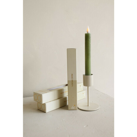Led set/2 dinerkaars oplaadbaar groen