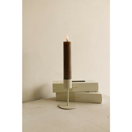 Led set/2 XL dinerkaars oplaadbaar donkerbruin