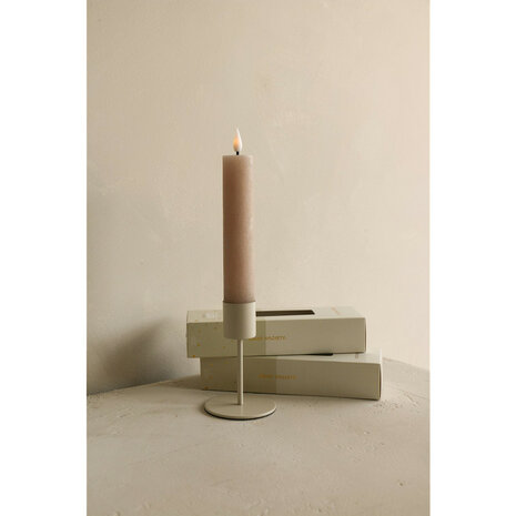 Led set/2 XL dinerkaars oplaadbaar dusty rose