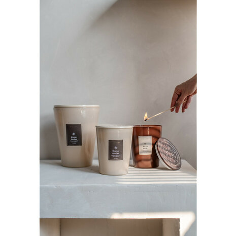 Geurkaars white musk in jar