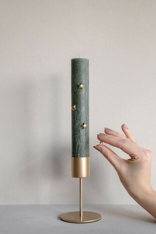 Deco pin star set/4 voor kaars