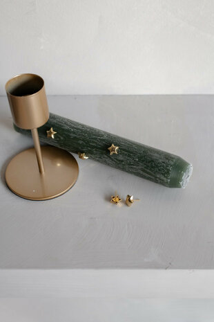 Deco pin star set/4 voor kaars
