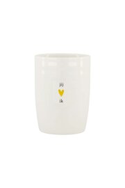 Zusss koffiemok wit met goud hartje jij en ik